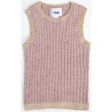 Baby Girls Hug Me Ribbed Contrast Trim Tank Top