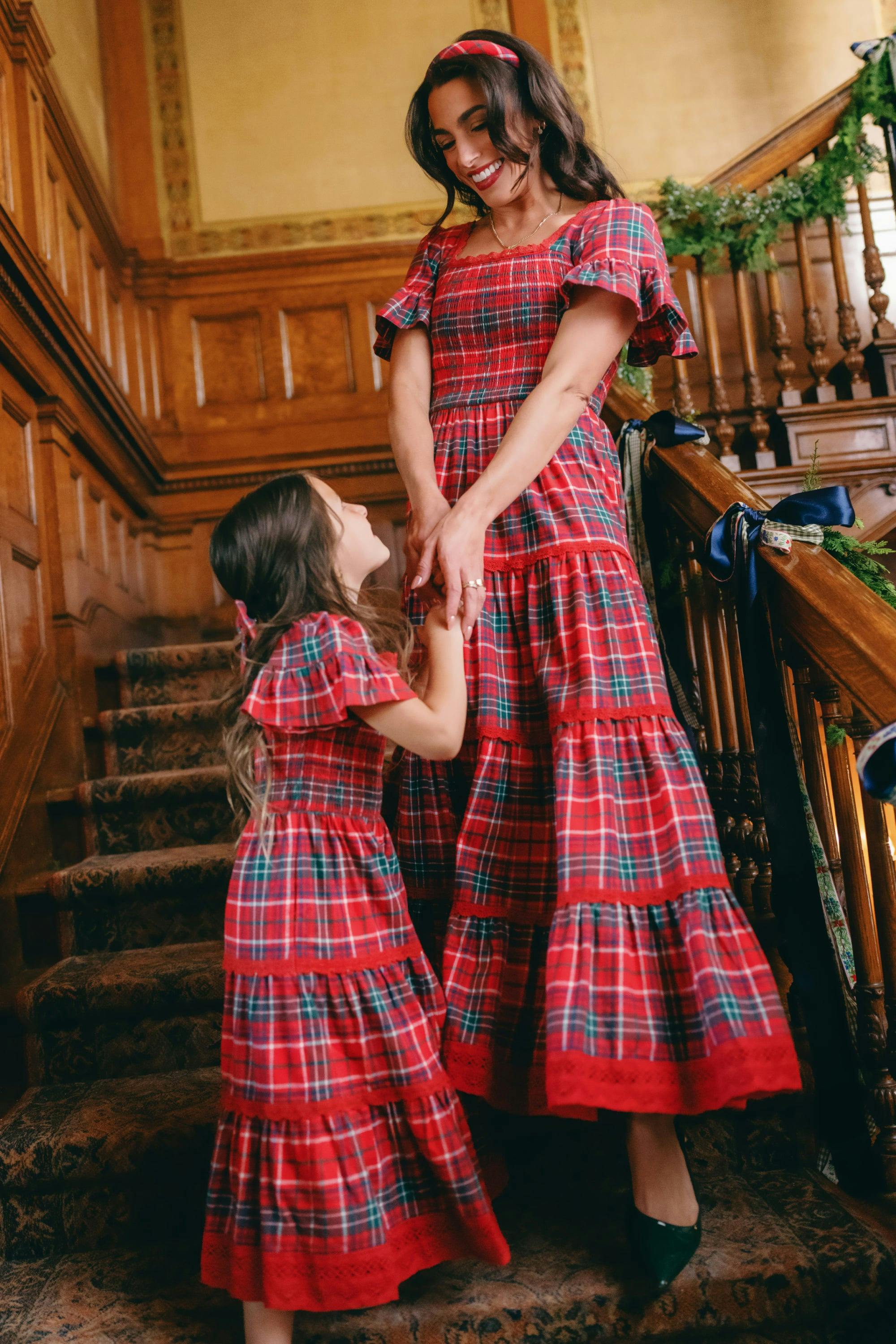 Rosario Dress in Christmas Cheer Plaid