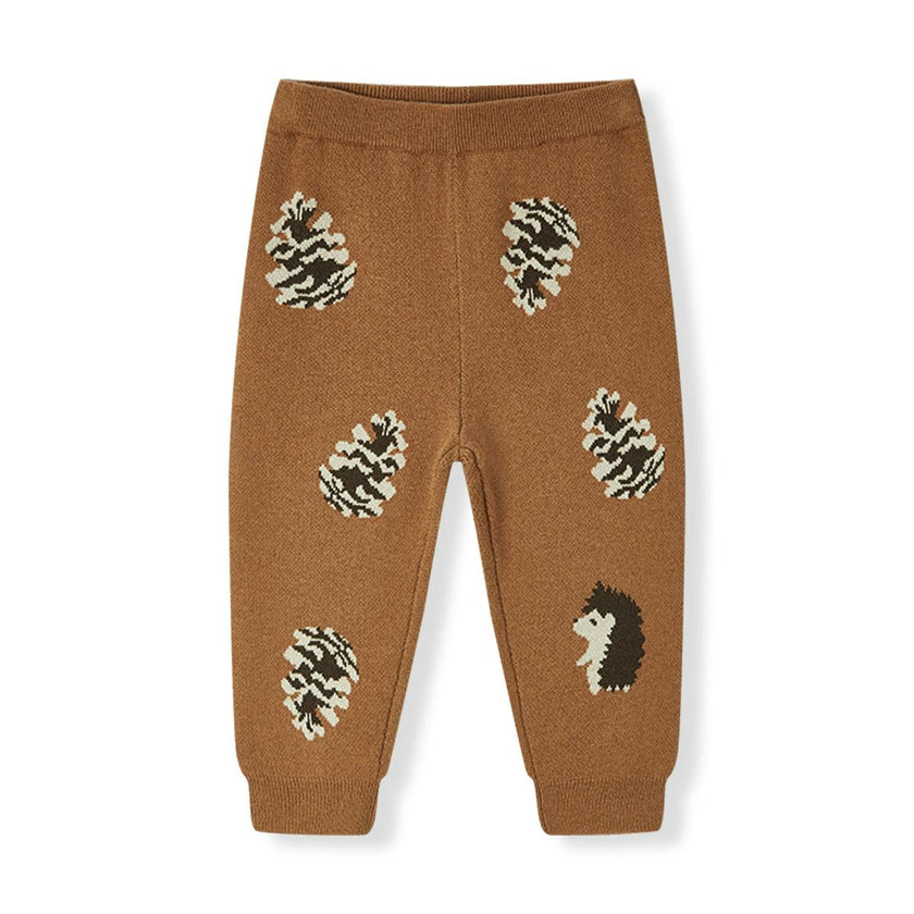 Pinecone & Knitted Birdseye Jacquard Sweatpants
