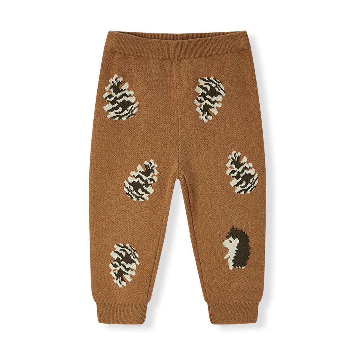 Pinecone & Knitted Birdseye Jacquard Sweatpants