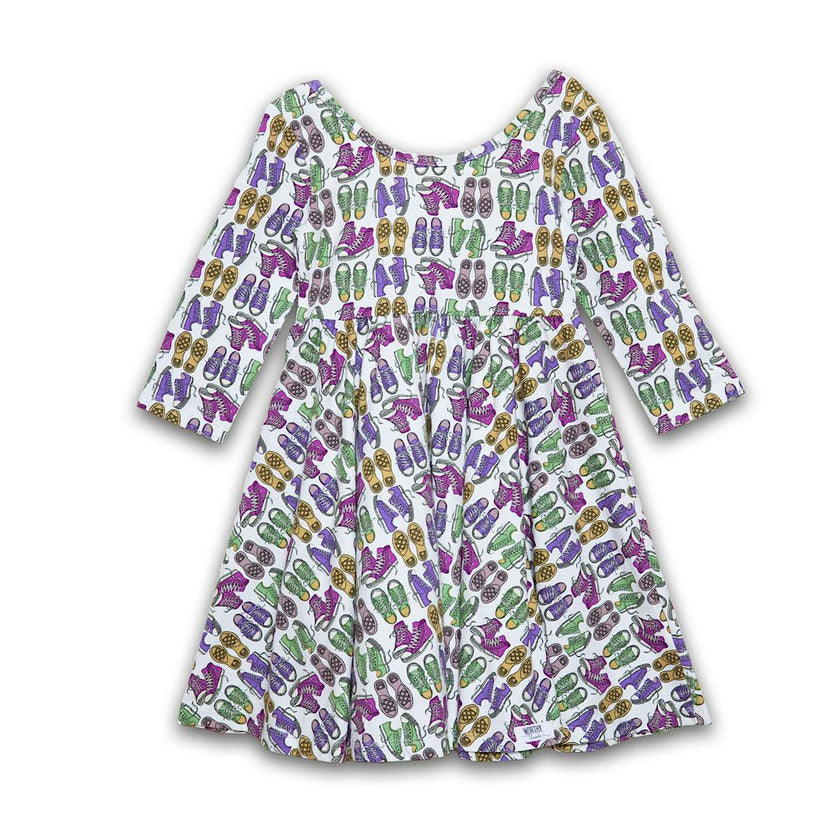 Twirly Dress in Sneakers