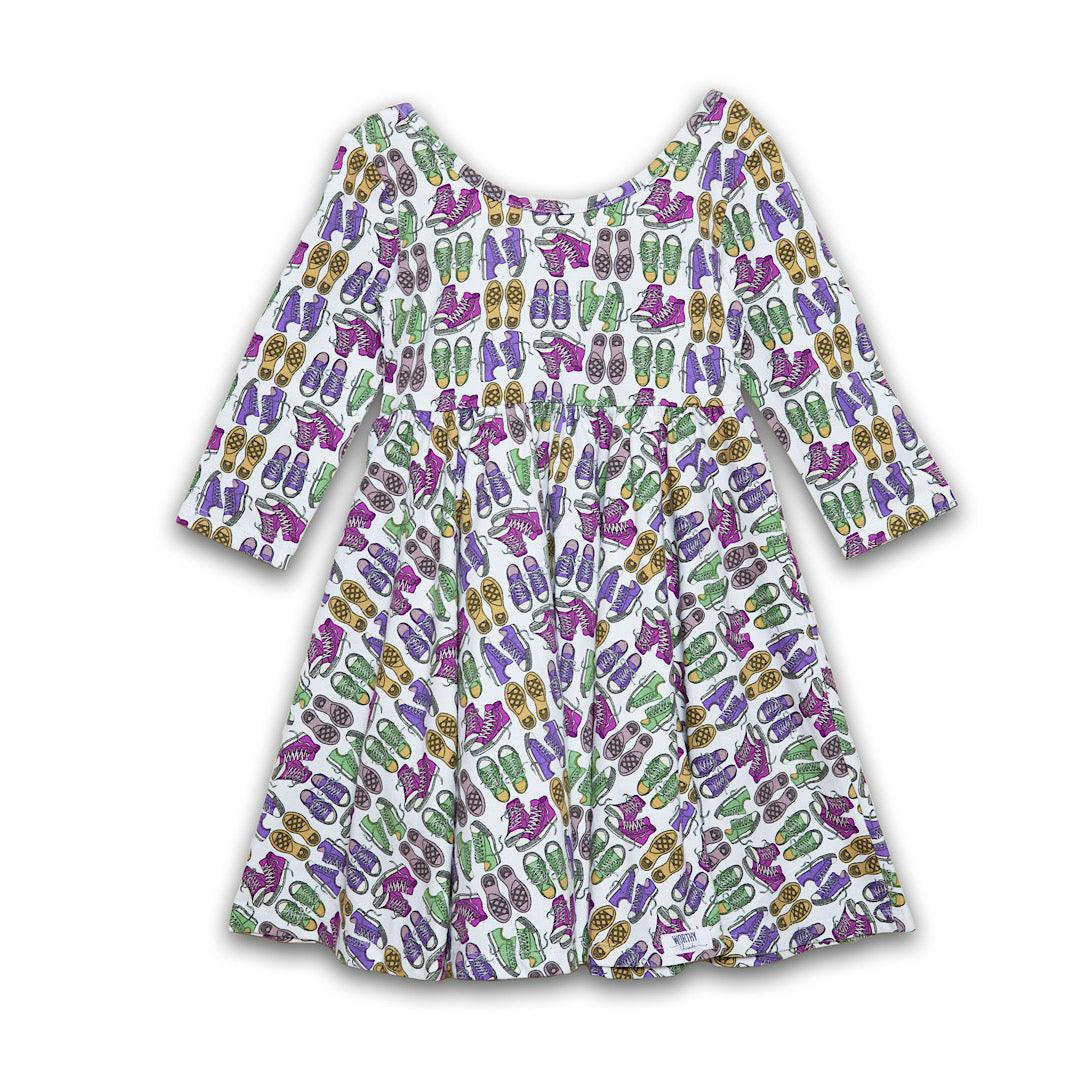 Twirly Dress in Sneakers