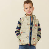 Boys Reversible Riley Vest - Space Rocket