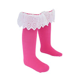 White Trim Skirt Socks