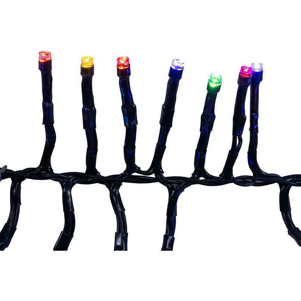 16-Foot 480-Light Dual Color 5MM LED Multifunction Cluster Garland with Green Wire