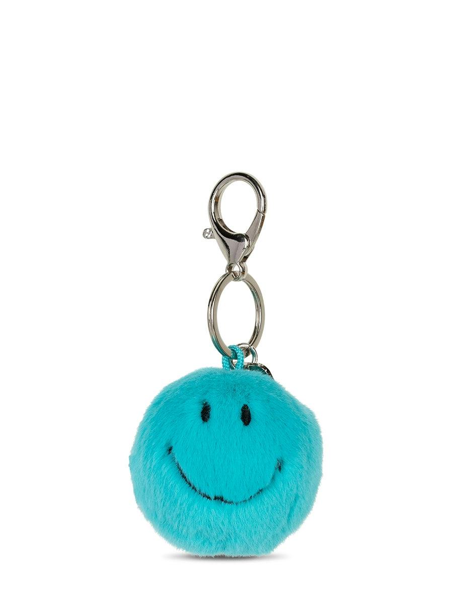 Smiley Keychain ECO Fuzzy Teal - 2