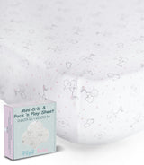 Peruvian Pima Cotton Mini Crib & Pack 'n Play Fitted Sheet – Elephant Rose