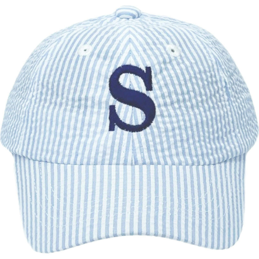 Customizable Seersucker Baseball Hat
