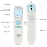 Non-Contact Forehead Infrared Thermometer - Blue