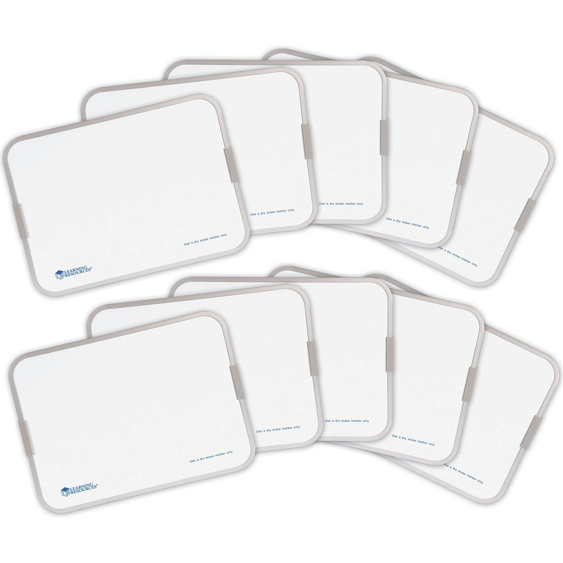 Magnetic Double-Sided Dry-Erase Boards Set of 10