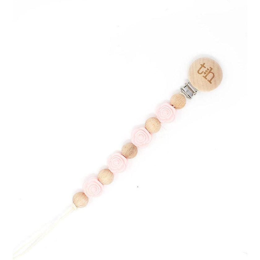 Grande Rosette Pacifier & Toy Clip