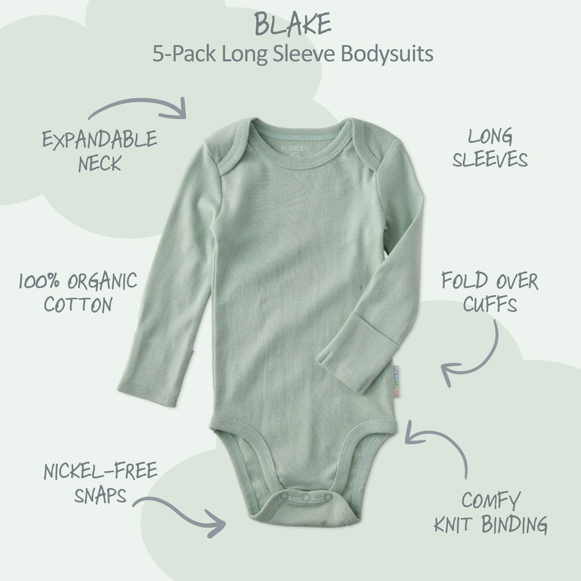 BLAKE 10-Pack Long Sleeve Bodysuit