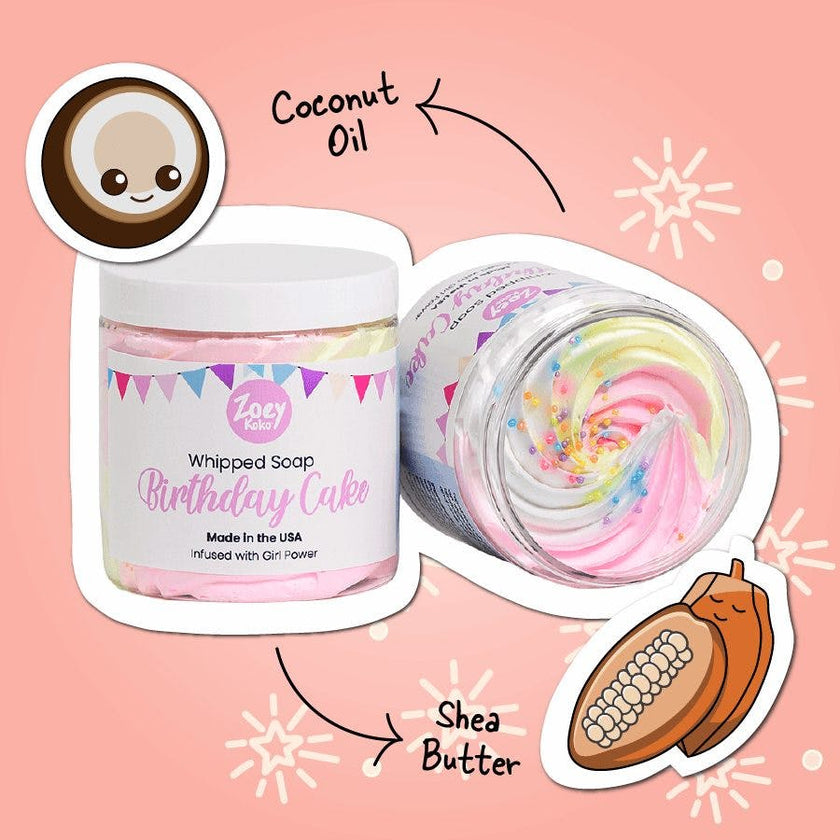 Birthday Cake Whipped Soap