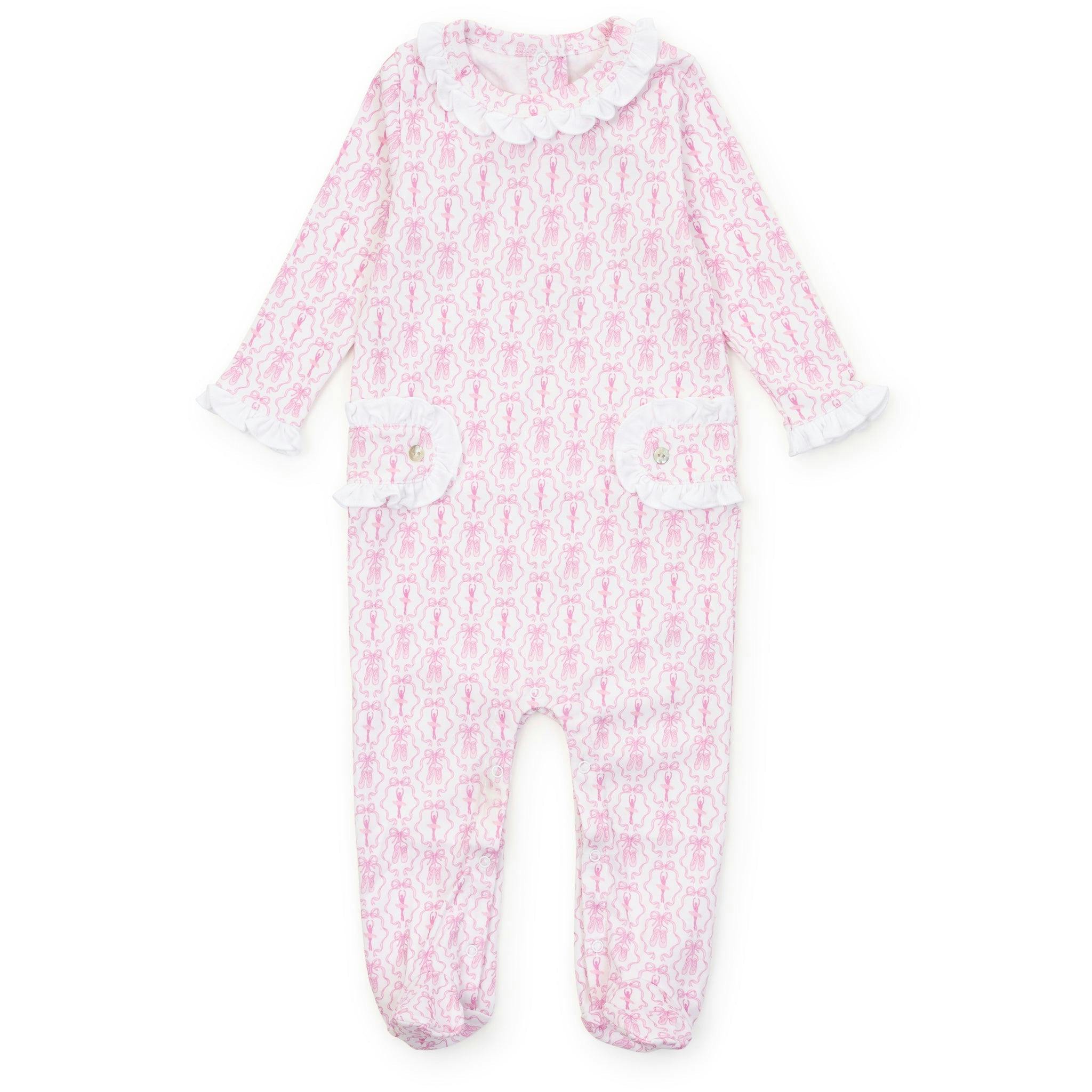 Lucy Girls' Romper - Ballet and Bows