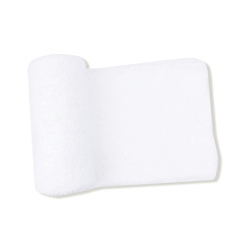 Chenille - White Stroller Receiving Blanket