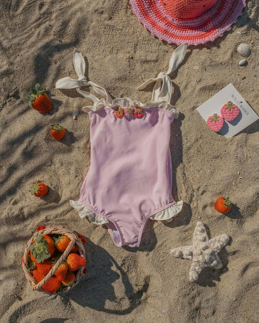 Strawberry Swimsuit in Sorbet Pink