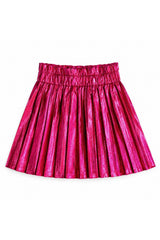 Foil Pleated Skirt