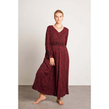 Leila Dress, Burgundy