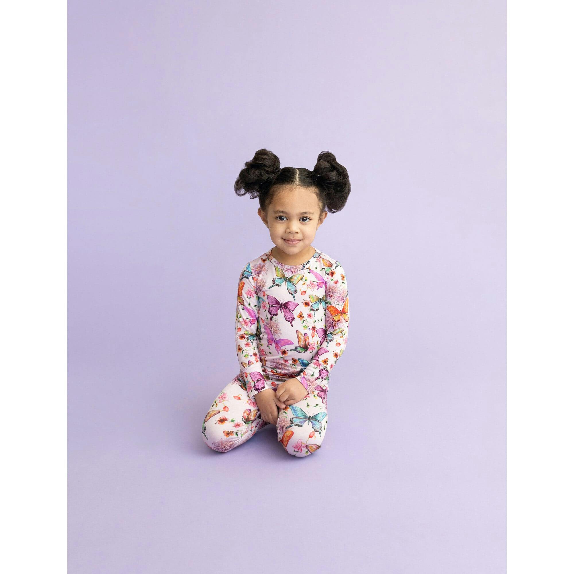 Watercolor Butterfly Classic Pajama Set