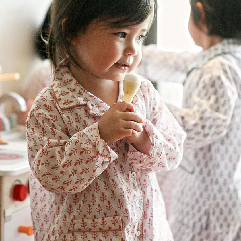 Block-Printed Loungewear Gift Set
