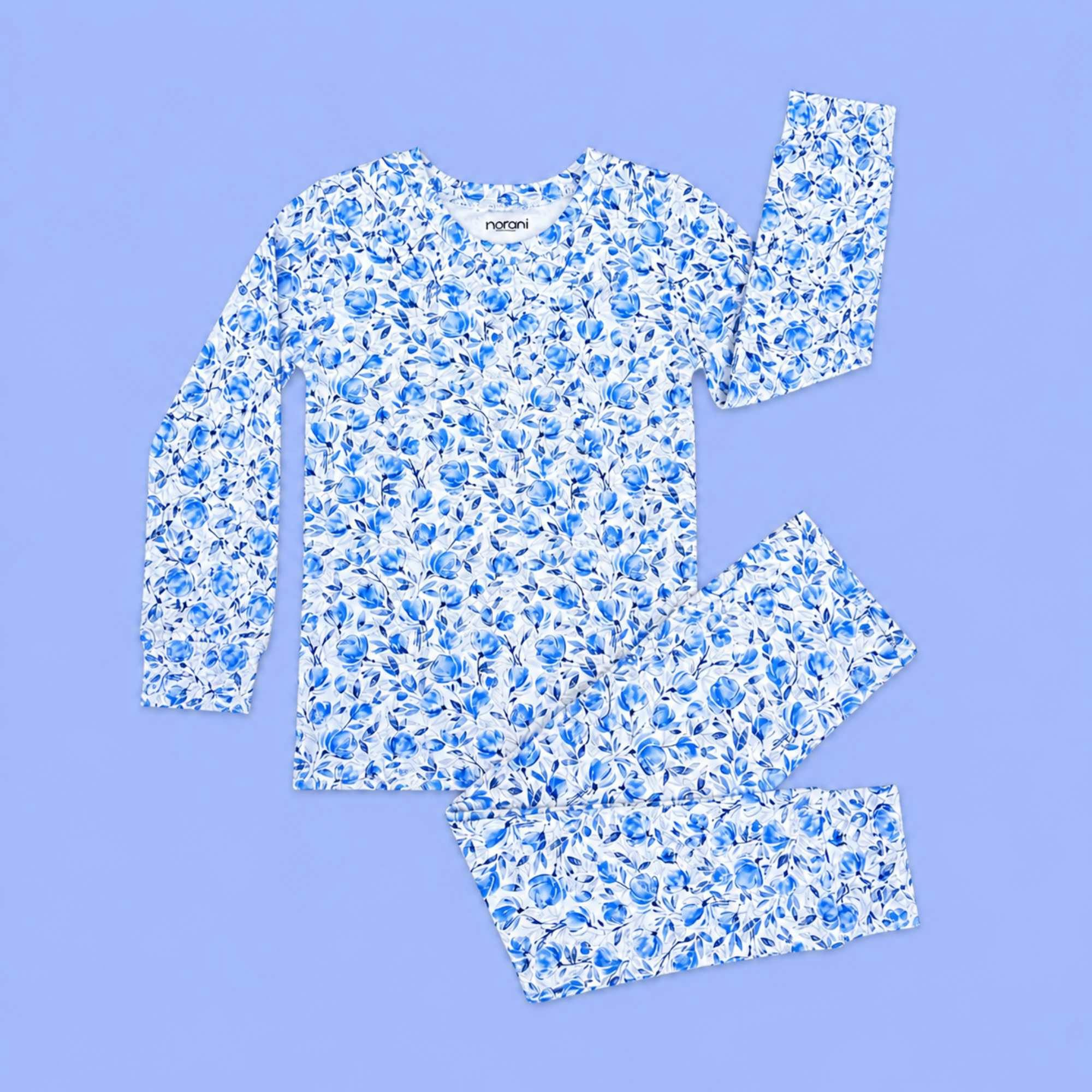 Modal Kids Pajamas - Blue Petals