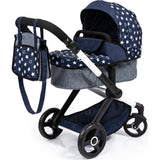 Bayer Design Dolls: Pram Xeo - Blue & White Stars