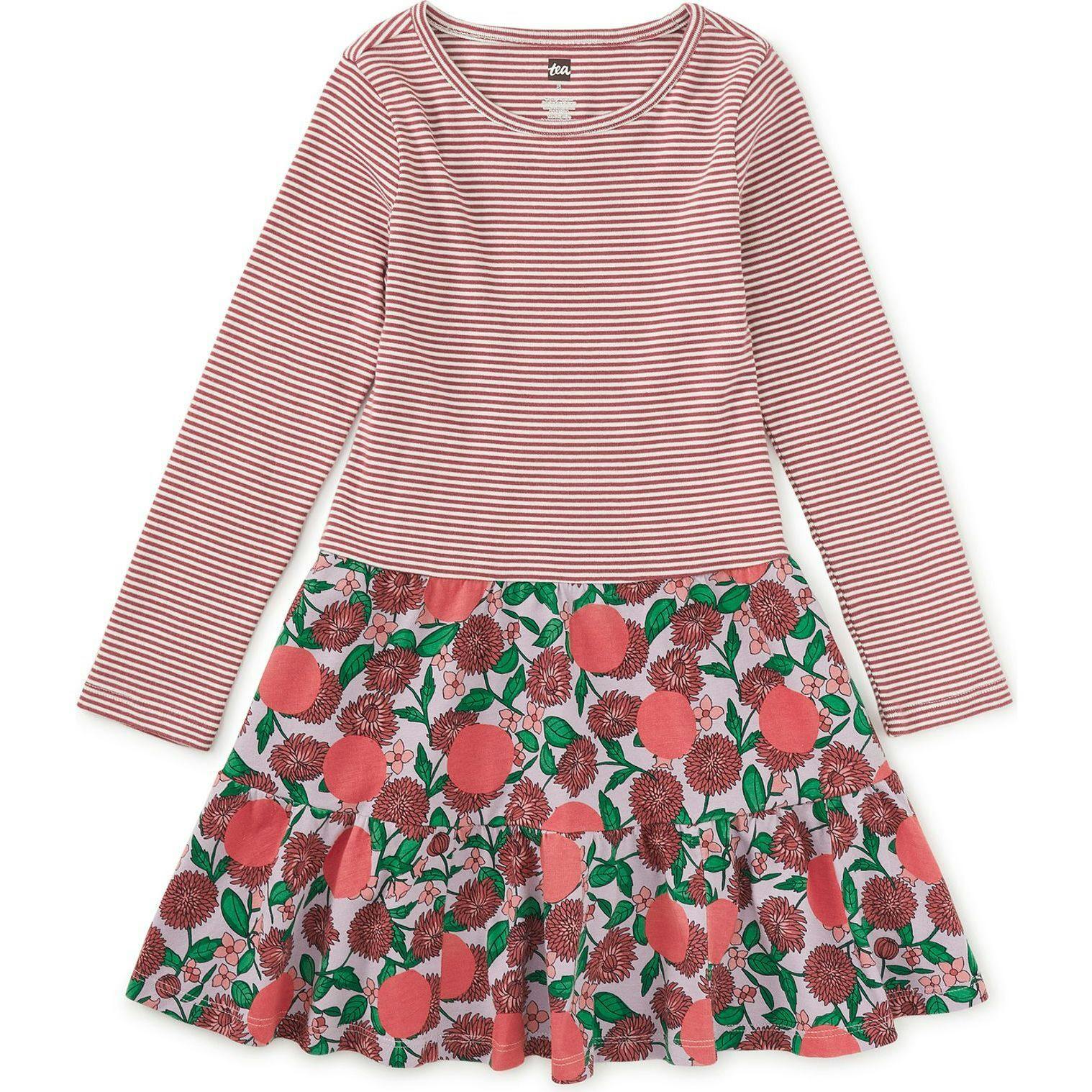 Tiered Skirted Twirl Dress, Pink