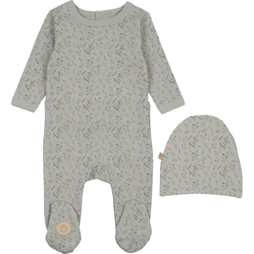Botanical Boys Footie & Hat Set