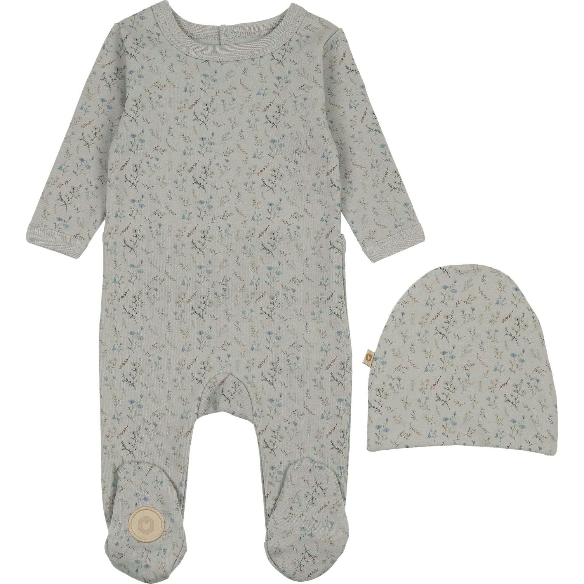 Botanical Boys Footie & Hat Set
