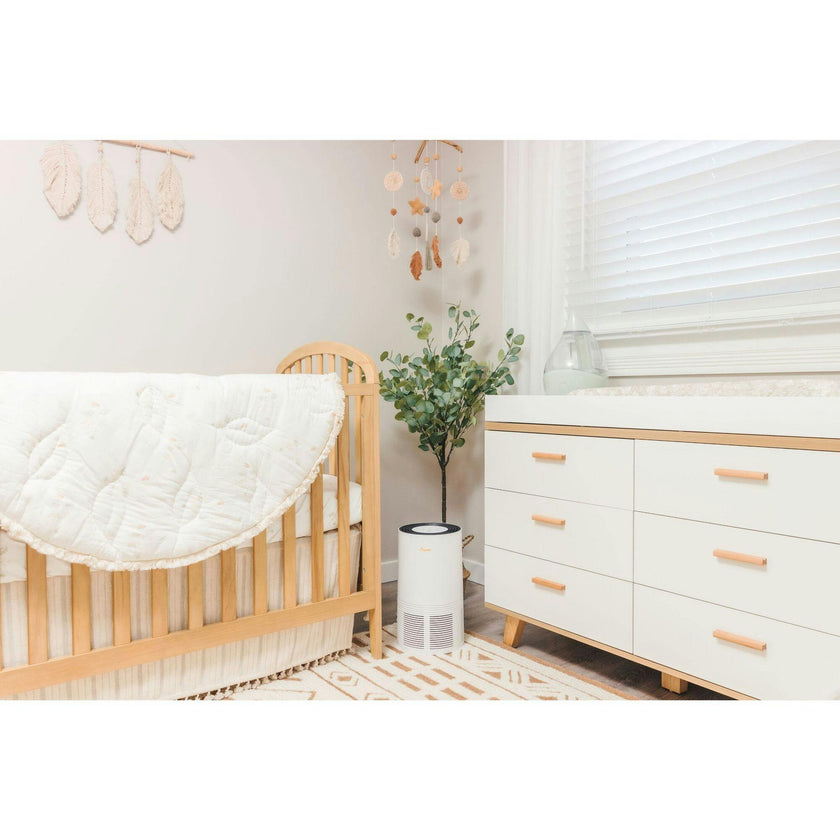 Natural Boho Fringe Crib Skirt