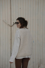 WOMEN'S WOOL VEST WITH LINING