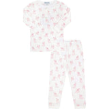 Pink Puppy Love Print Pajamas
