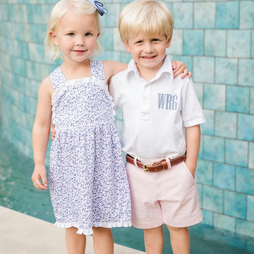 Griffin Boys' Pima Cotton Polo Golf Shirt White