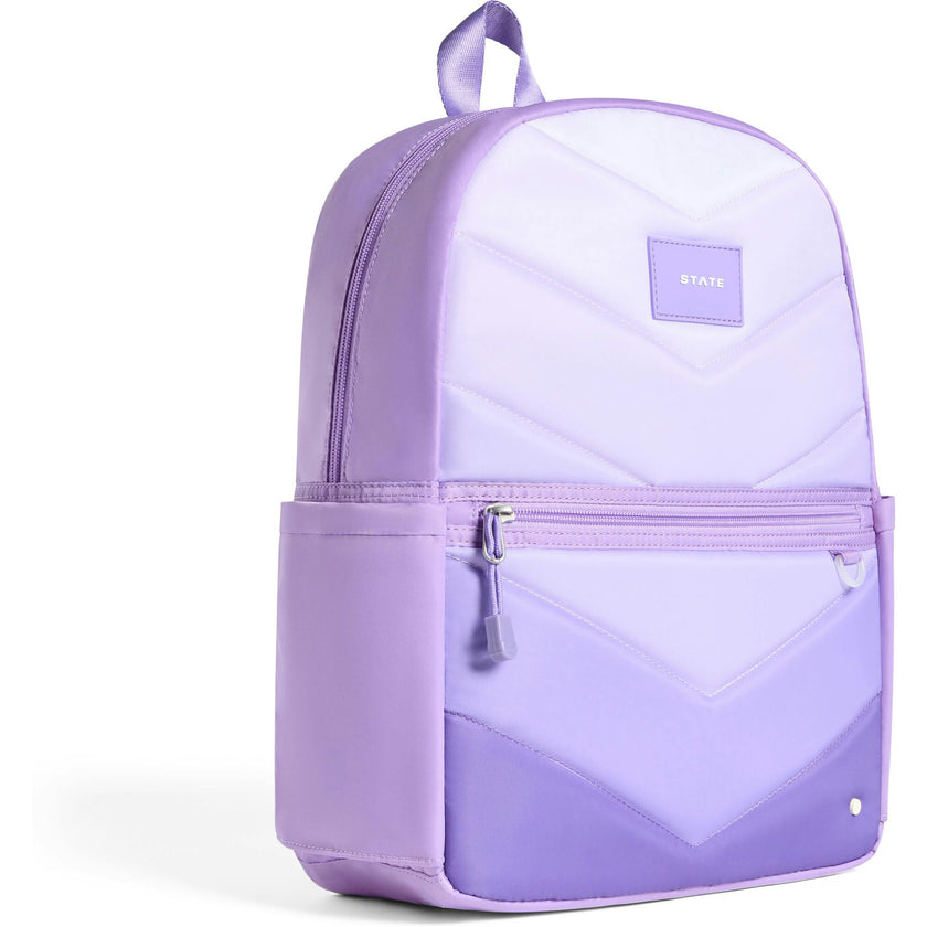 Kane Backpack, Purple Chevron