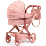 Doll Pram: Xeo - Pink & Flowers