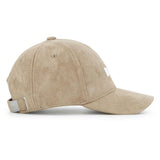Beige Embroidered Logo Cap
