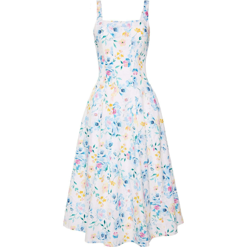 Petal Dress in Blue Bouquet