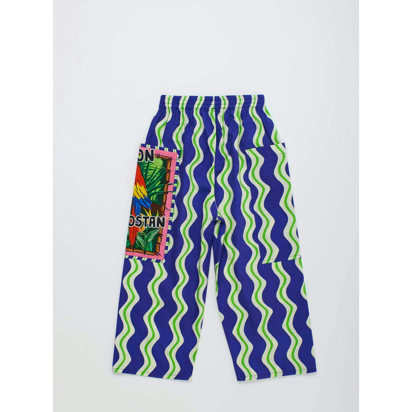 LOROS WAVY PANTS NAVY BLUE