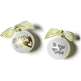 Mom To Be Glass Ornament