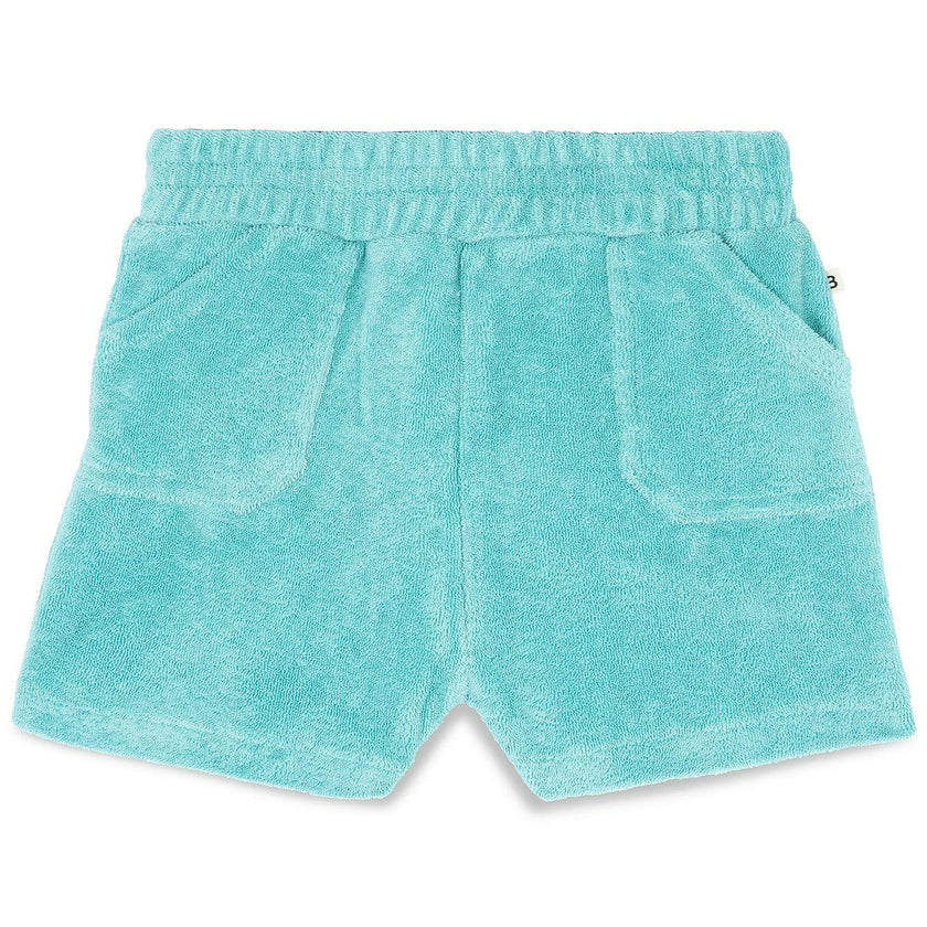 Blue Terrycloth Baby Shorts