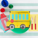 School Days Large School Bus Plate