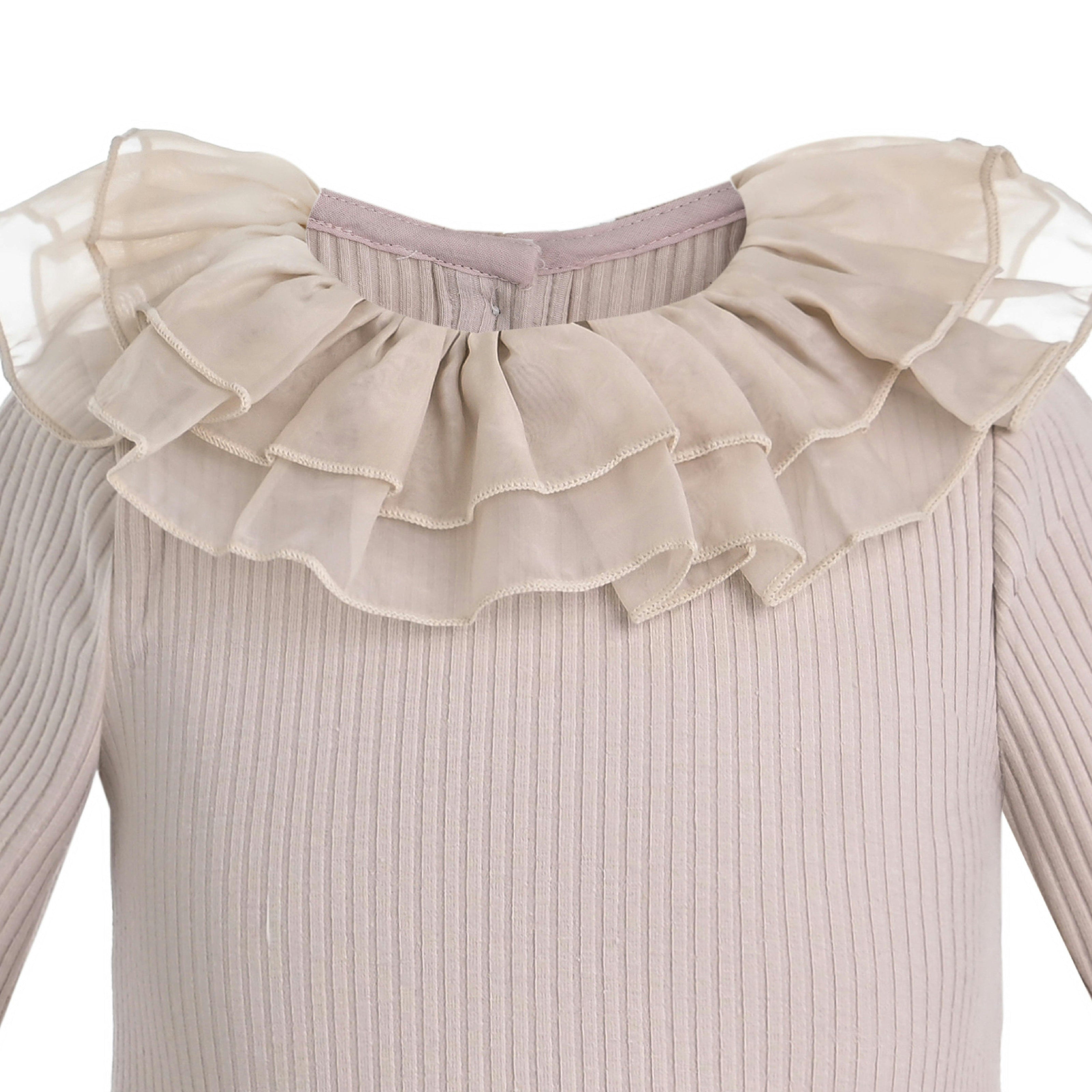Light Pink Knit Tulle Dress