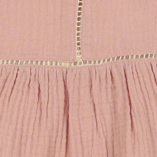 Gauze Crochet Romper
