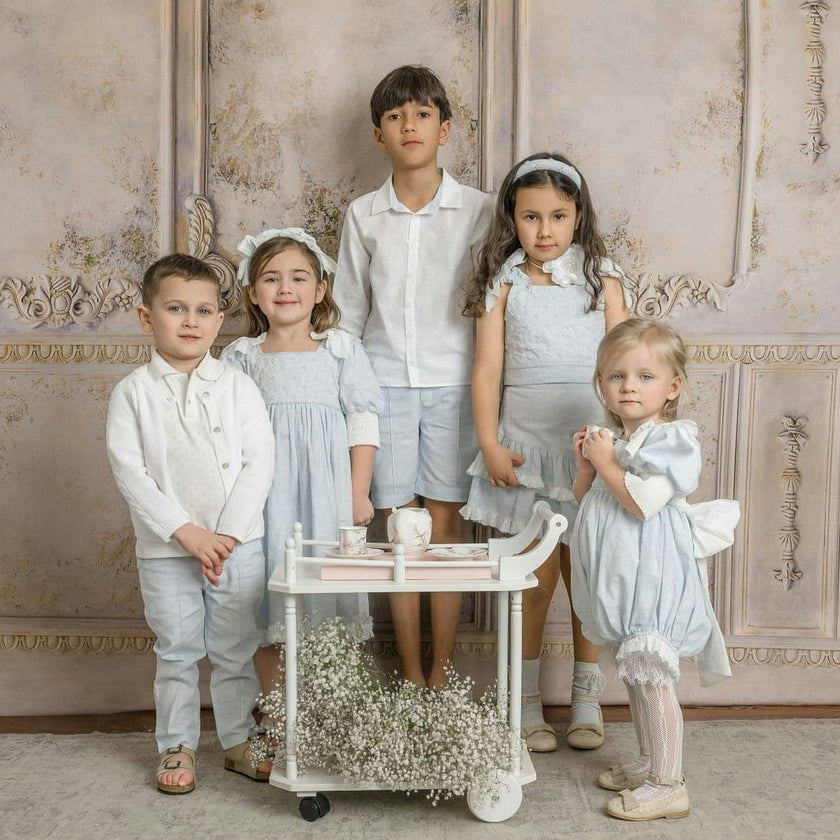 Charlotte Baby Blue Linen Dress