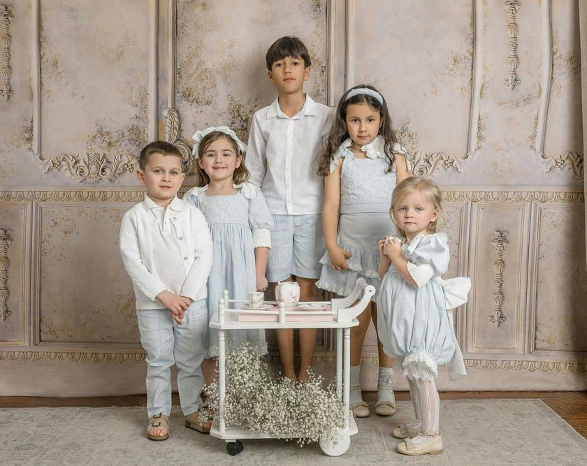 Charlotte Baby Blue Linen Dress