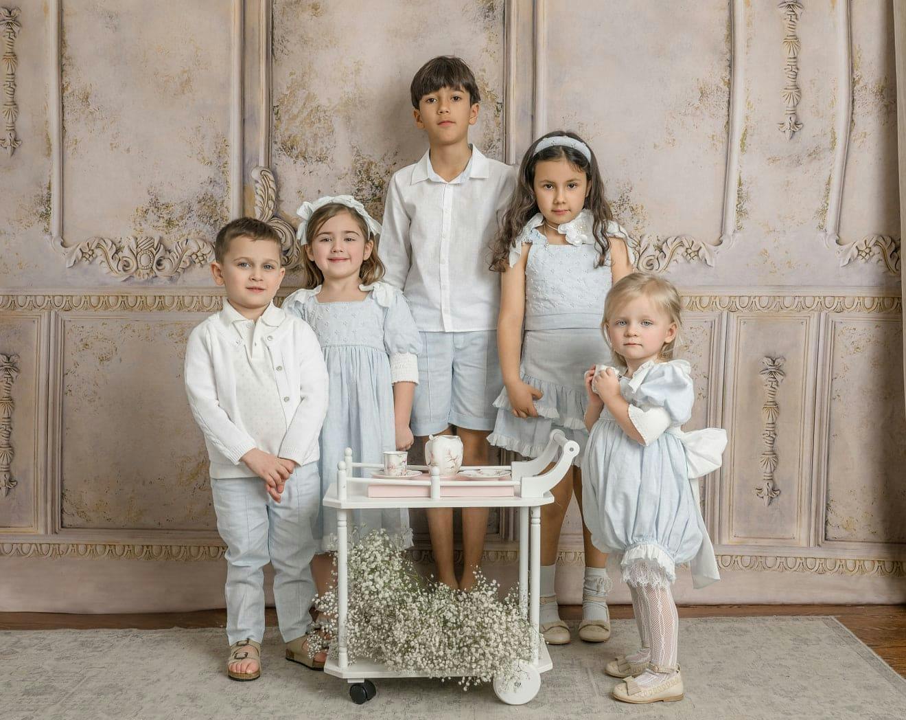 Charlotte Baby Blue Linen Dress