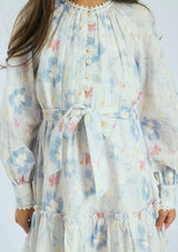 Deanna Sleeve Embroidery Mini Dress