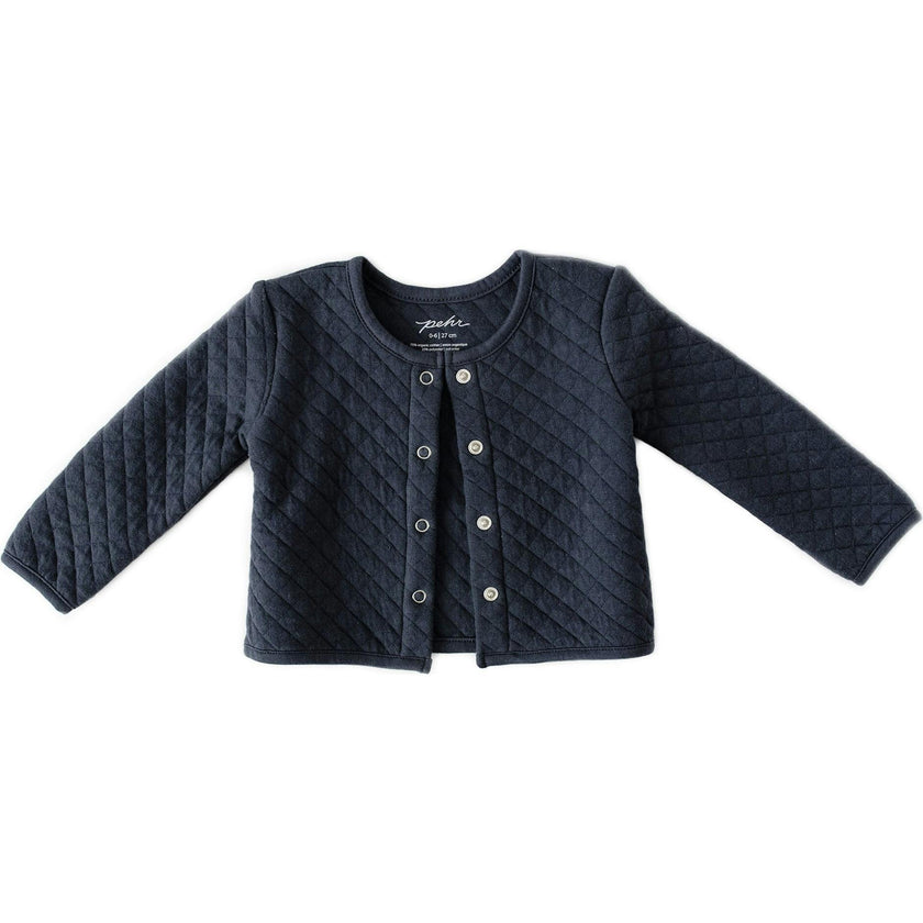 Cozy Essentials Snap Front Jacket, Blue
