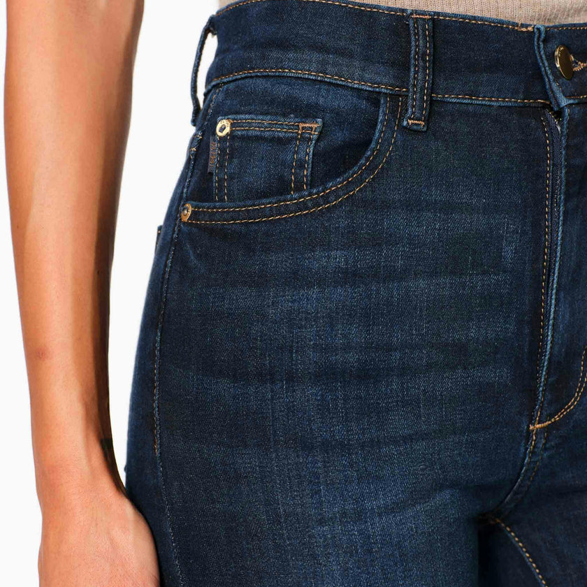 Bridget Boot High Rise Instasculpt™ Crop Jeans Thunderbird