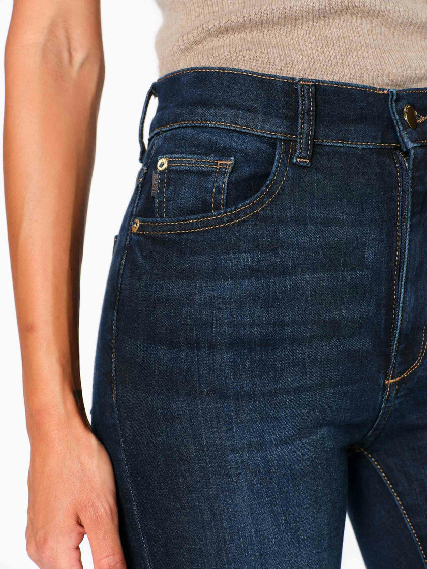 Bridget Boot High Rise Instasculpt™ Crop Jeans Thunderbird